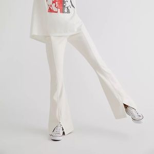 Free People Real Deal Vegan Slit Pants